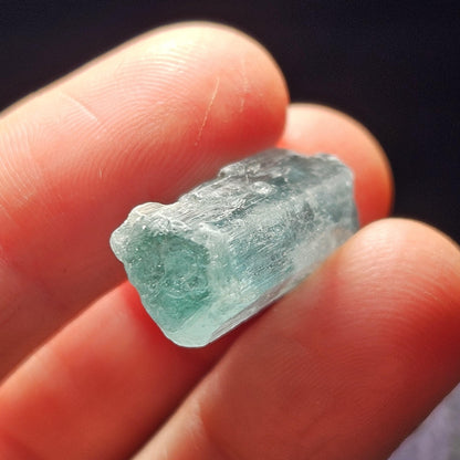 Phantom Aquamarine Crystal 3.8g, Aquamarine & Emerald Raw Specimen