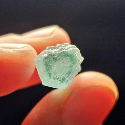 Phantom Aquamarine Crystal 3.8g, Aquamarine & Emerald Raw Specimen