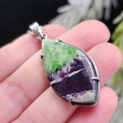 Kammererite Pendant, Sterling Silver