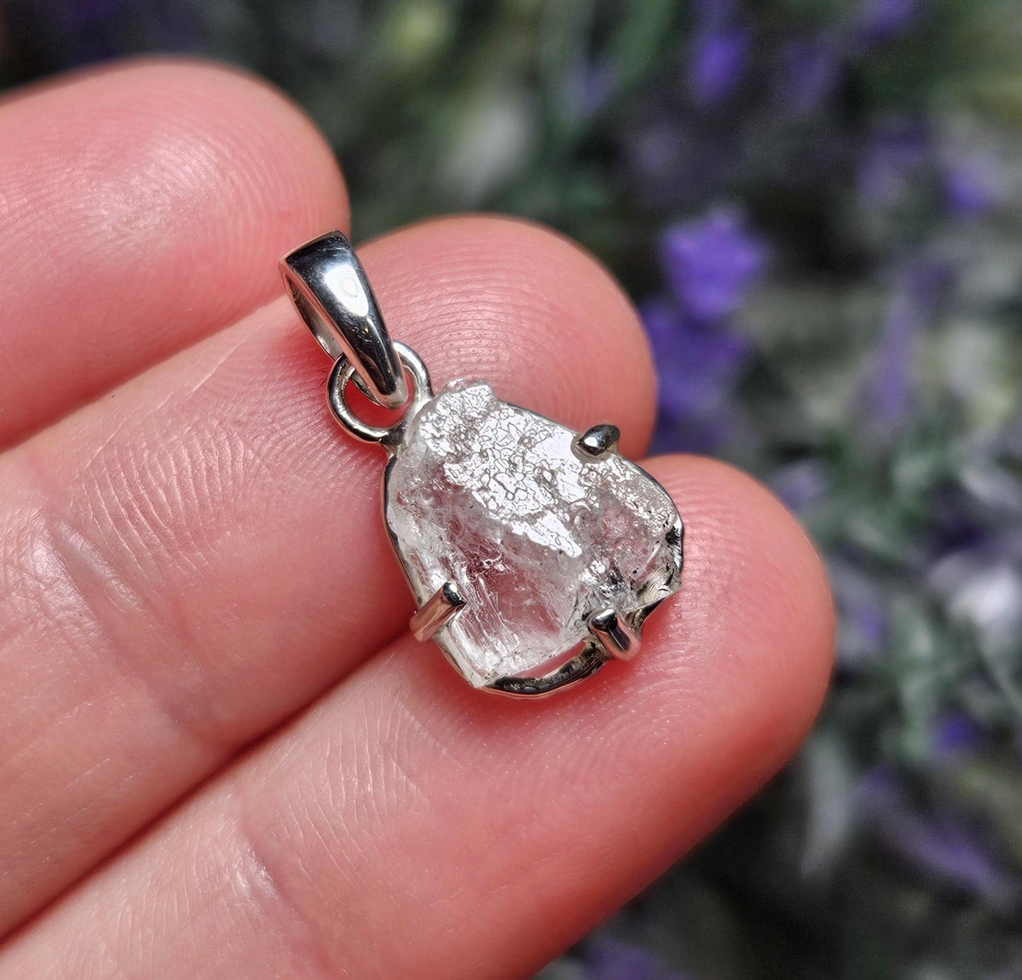 Phenacite Crystal Pendant, Nigerian Phenakite Specimen Pendant