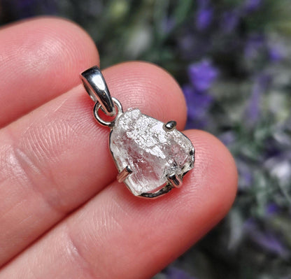 Phenacite Crystal Pendant, Nigerian Phenakite Specimen Pendant