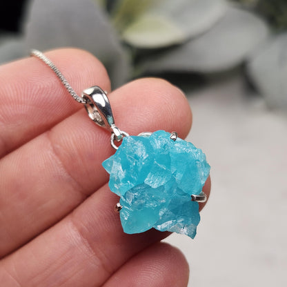 Smithsonite Crystal Pendant, Sterling Silver