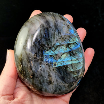 LARGE Labradorite Palm Stone 403g