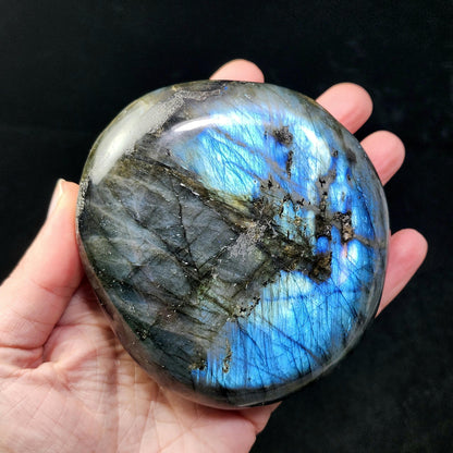 LARGE Labradorite Palm Stone 403g