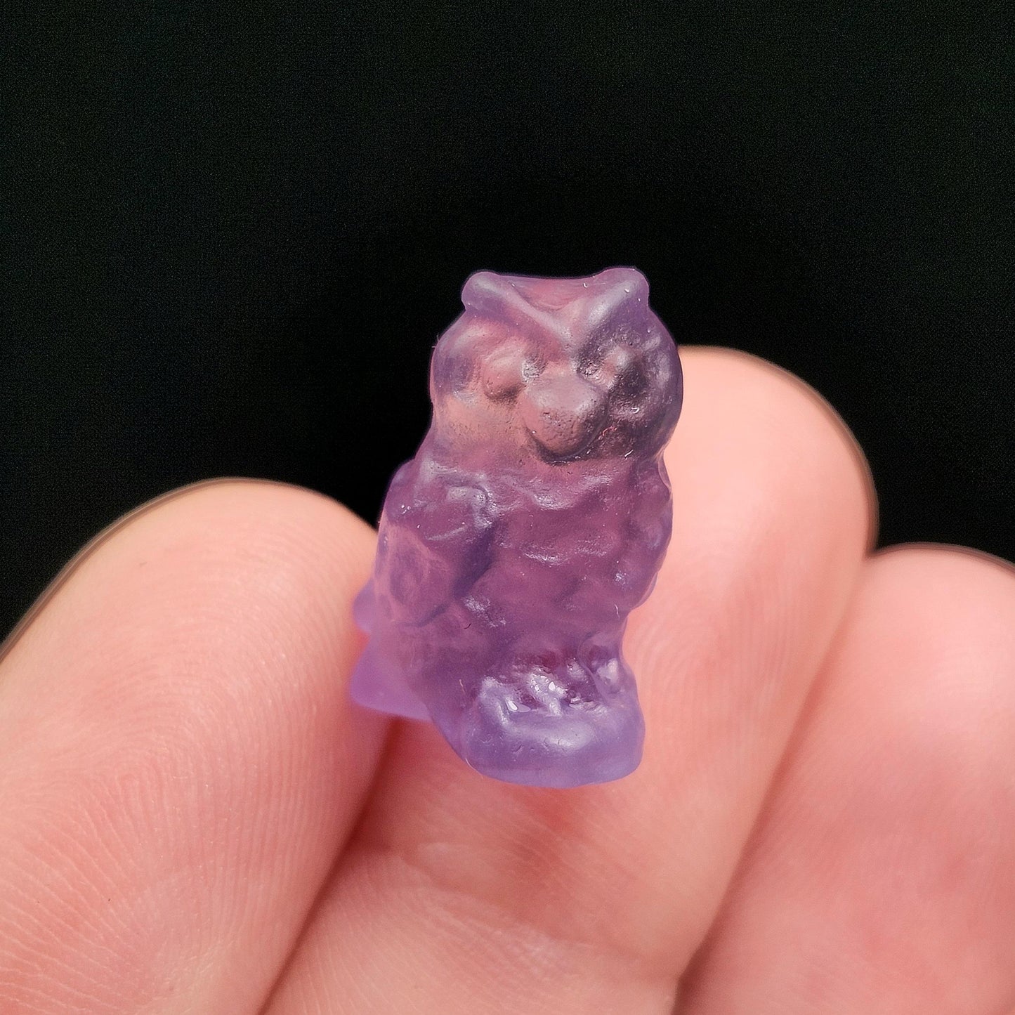 Rainbow Fluorite Owl