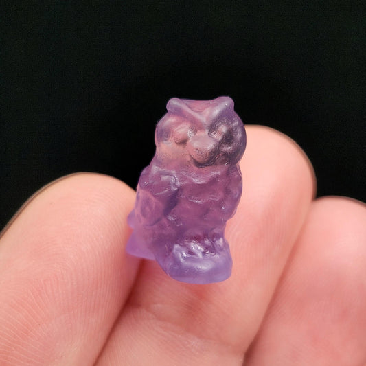 Rainbow Fluorite Owl