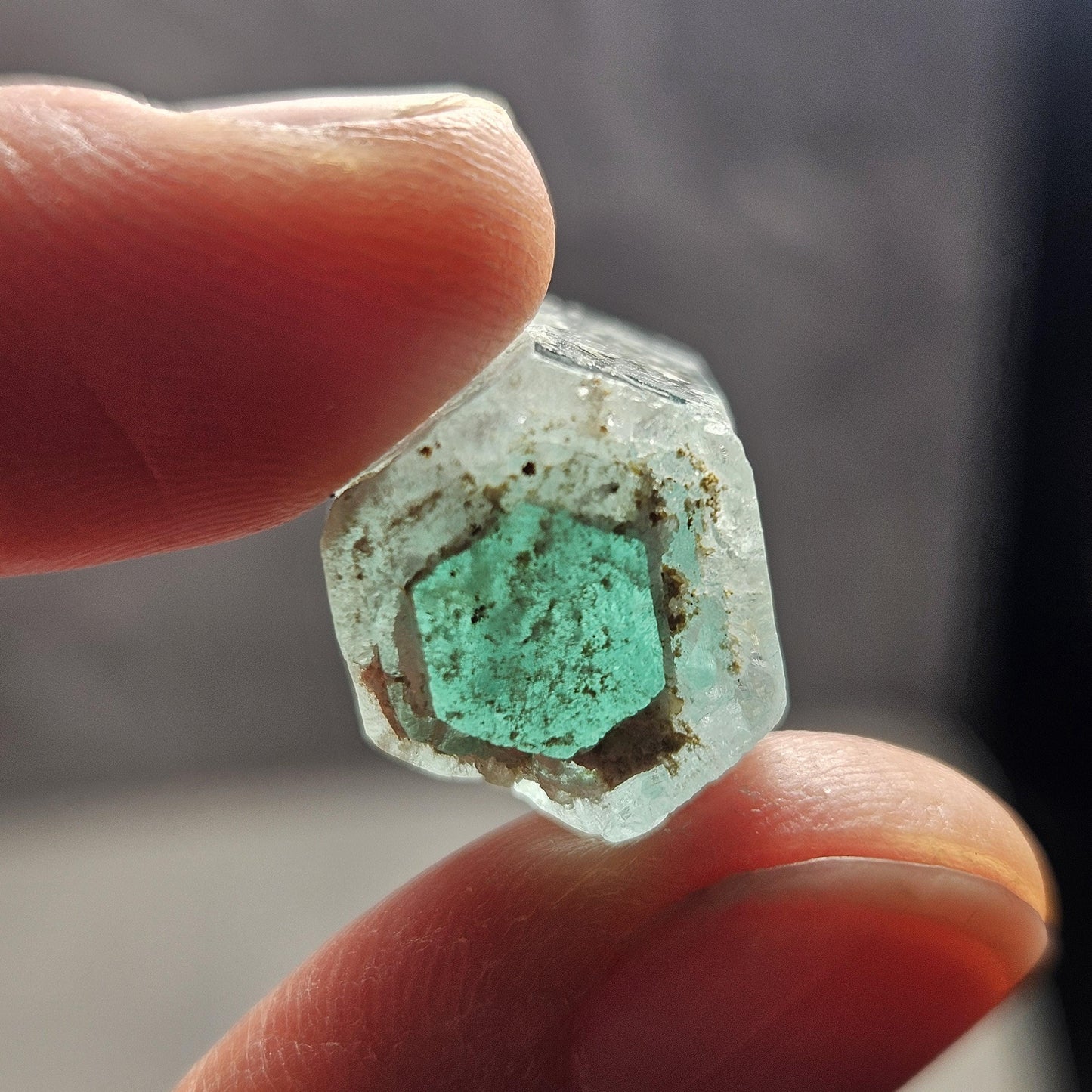Phantom Emerald Aquamarine Crystal 5.7g