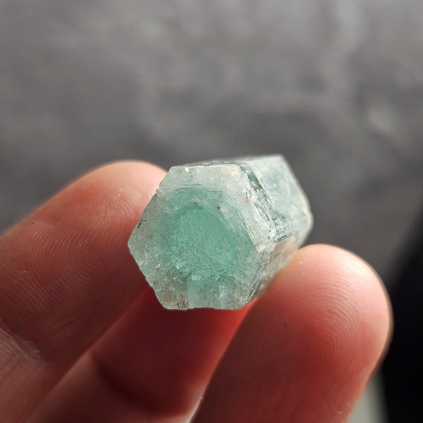 Phantom Emerald Aquamarine Crystal 5.7g