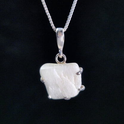 Polished Phenacite Pendant, Sterling Silver