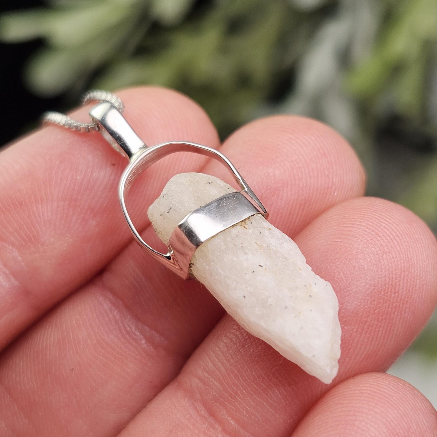 Phenacite Pendant, Sterling Silver Nigerian Phenakite Necklace