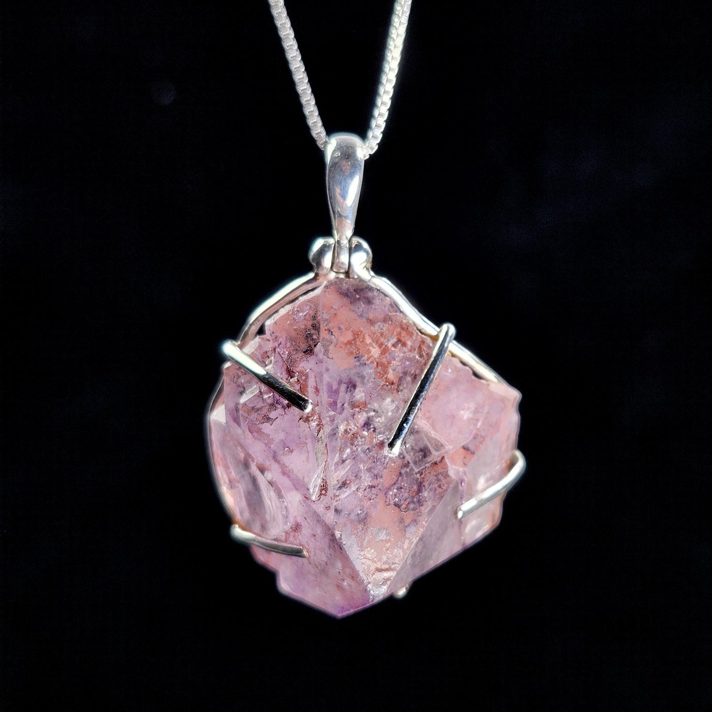 Auralite 23 Crystal Pendant, Sterling Silver