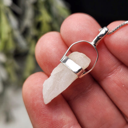 Phenacite Pendant, Sterling Silver Nigerian Phenakite Necklace