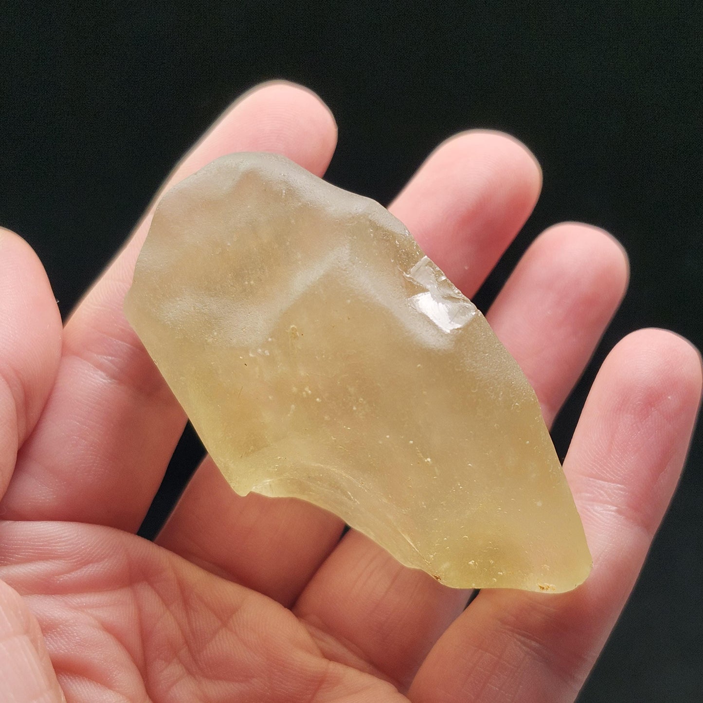 Libyan Desert Glass Specimen 72g, Raw Libyan Gold Tektite Crystal