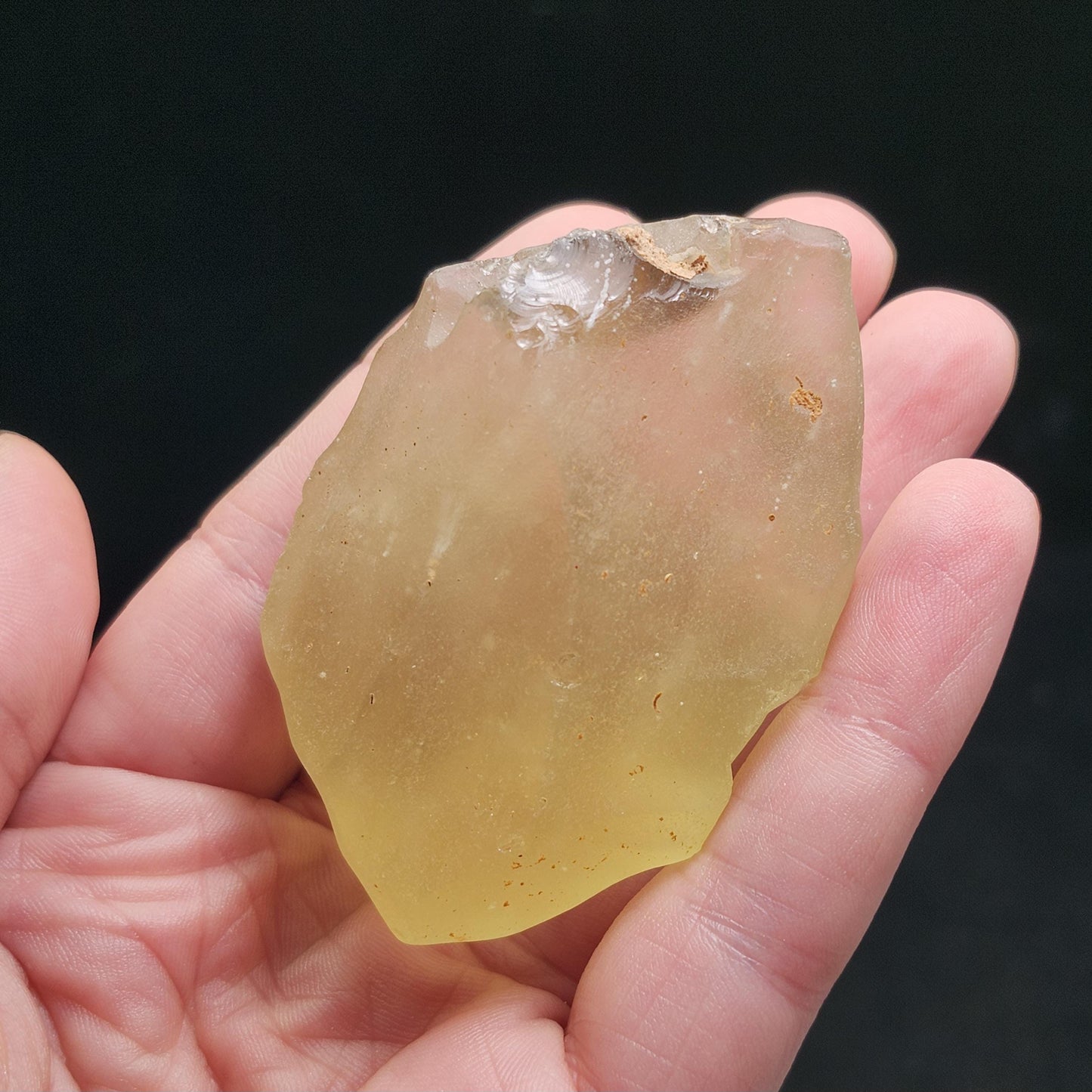 Libyan Desert Glass Specimen 72g, Raw Libyan Gold Tektite Crystal