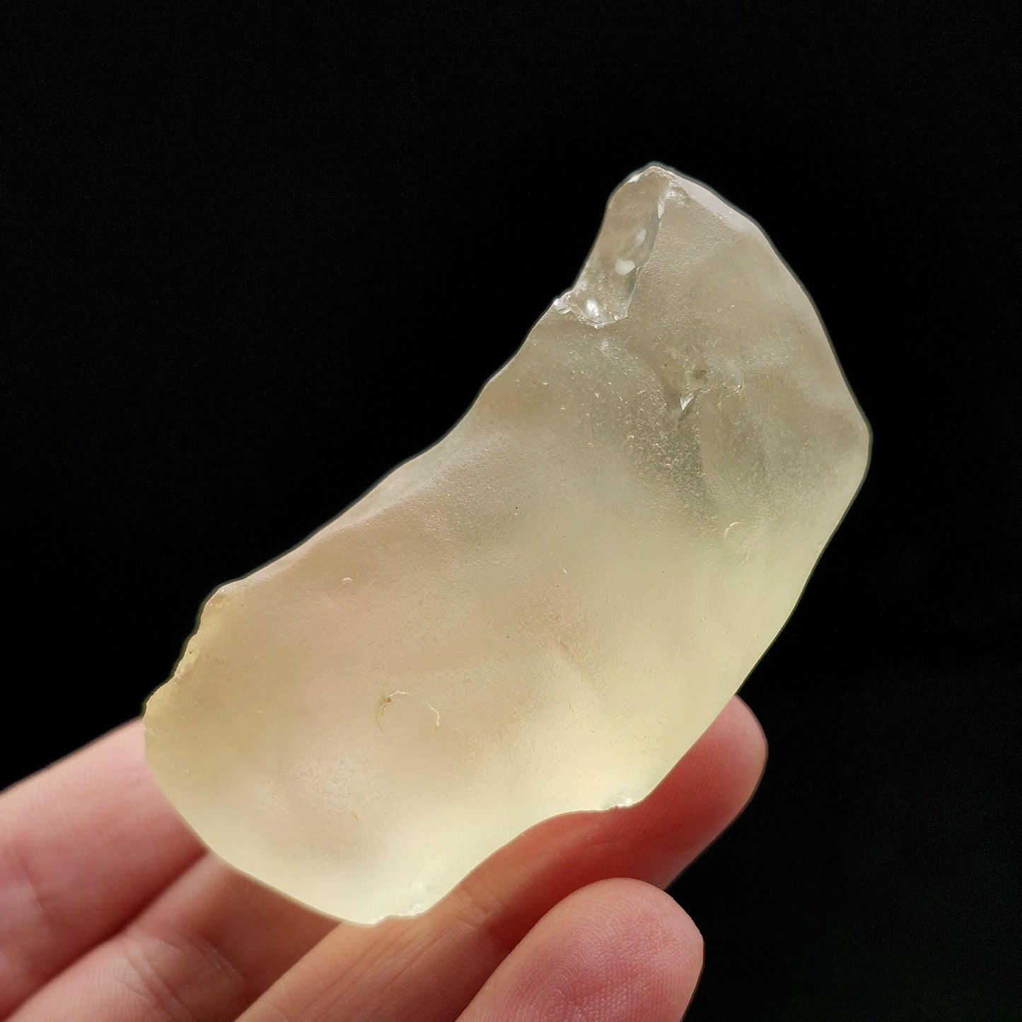 Libyan Desert Glass Specimen 57g, Raw Libyan Gold Tektite