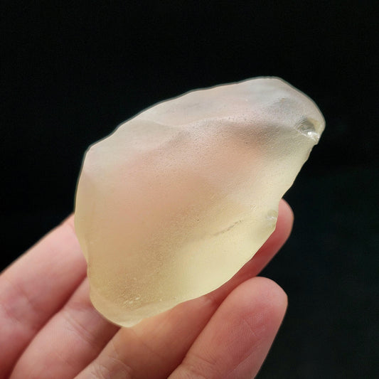 Libyan Desert Glass Specimen 57g, Raw Libyan Gold Tektite