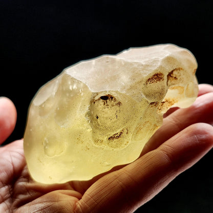 Libyan Desert Glass Specimen 148g, RawLibyan Gold Tektite Crystal