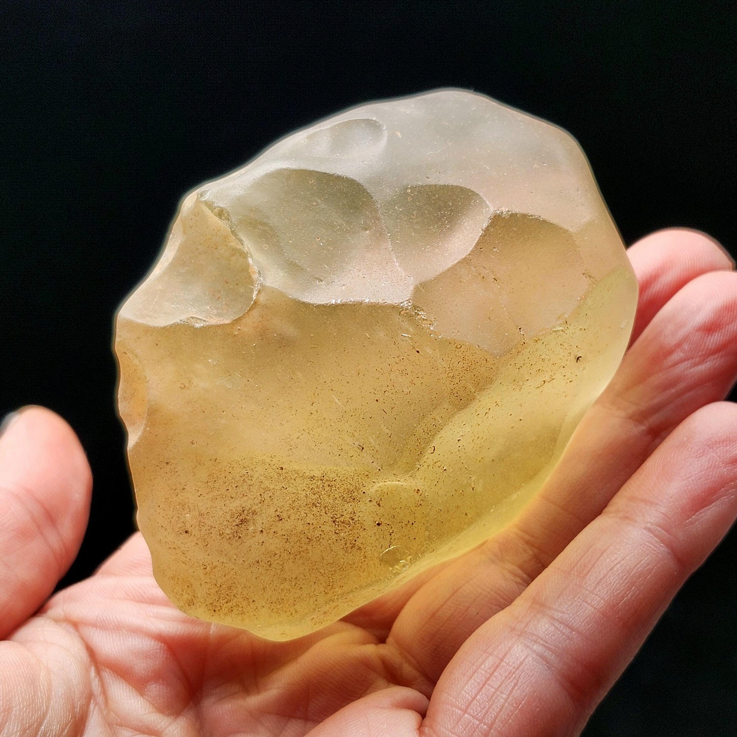 Libyan Desert Glass Specimen 148g, RawLibyan Gold Tektite Crystal