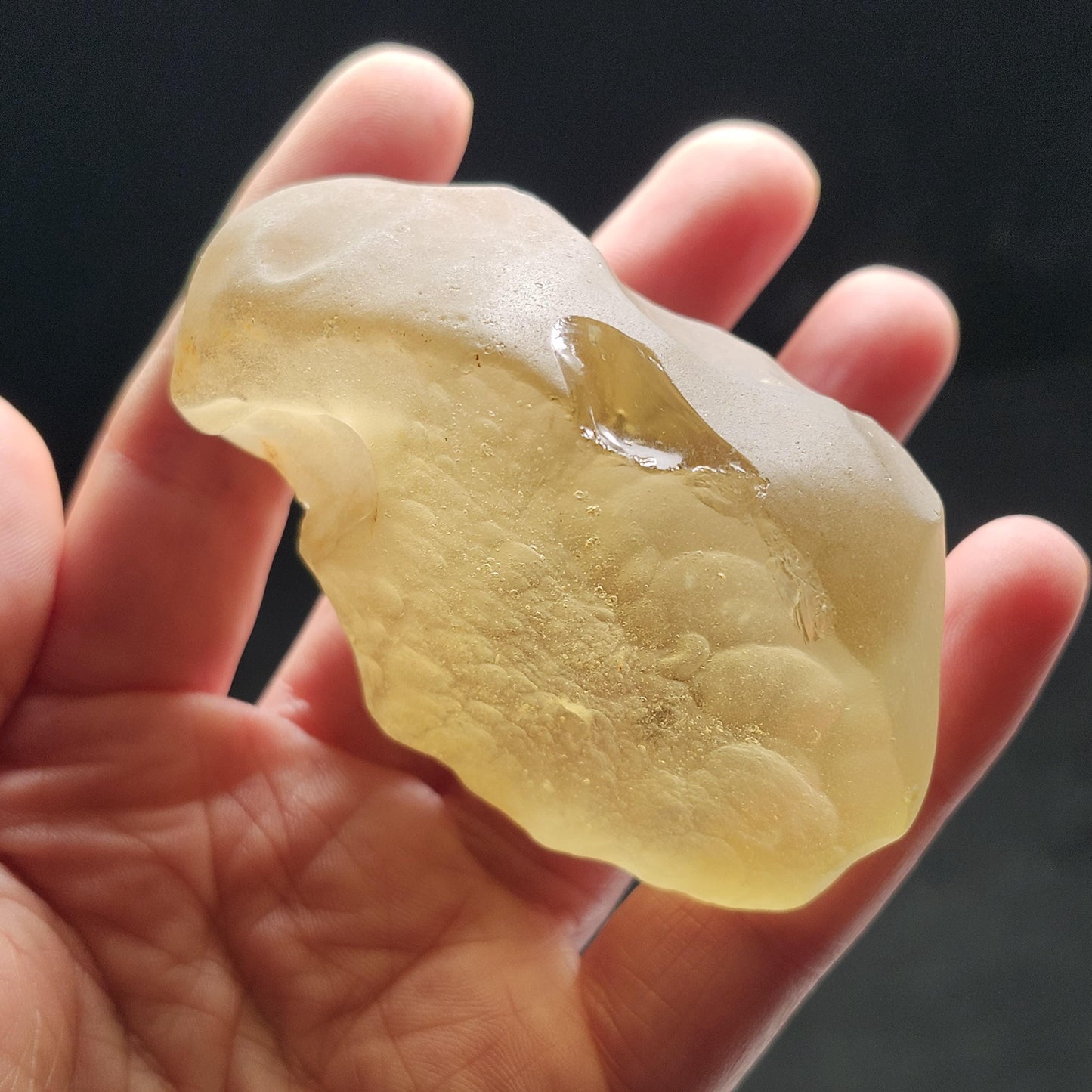 Libyan Desert Glass Specimen 148g, RawLibyan Gold Tektite Crystal