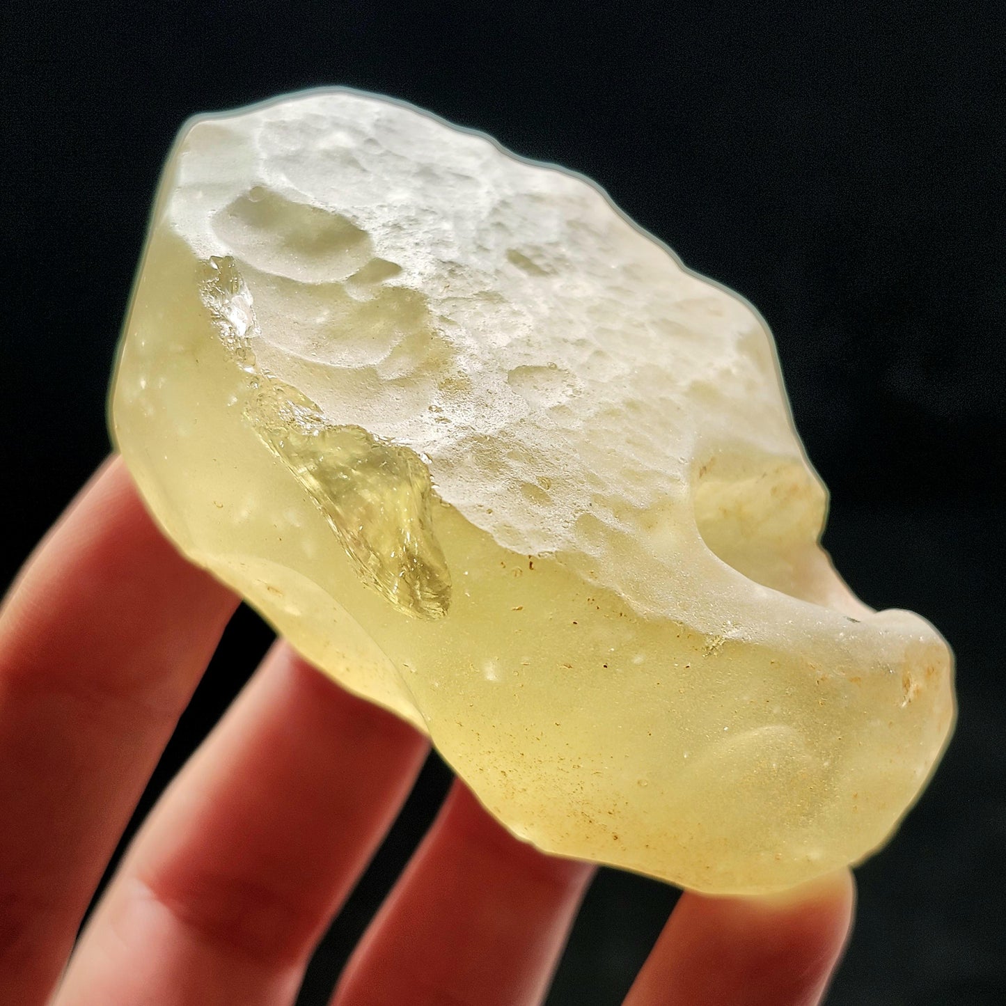 Libyan Desert Glass Specimen 148g, RawLibyan Gold Tektite Crystal