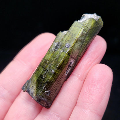 Chrome Green Tourmaline Crystal 20g