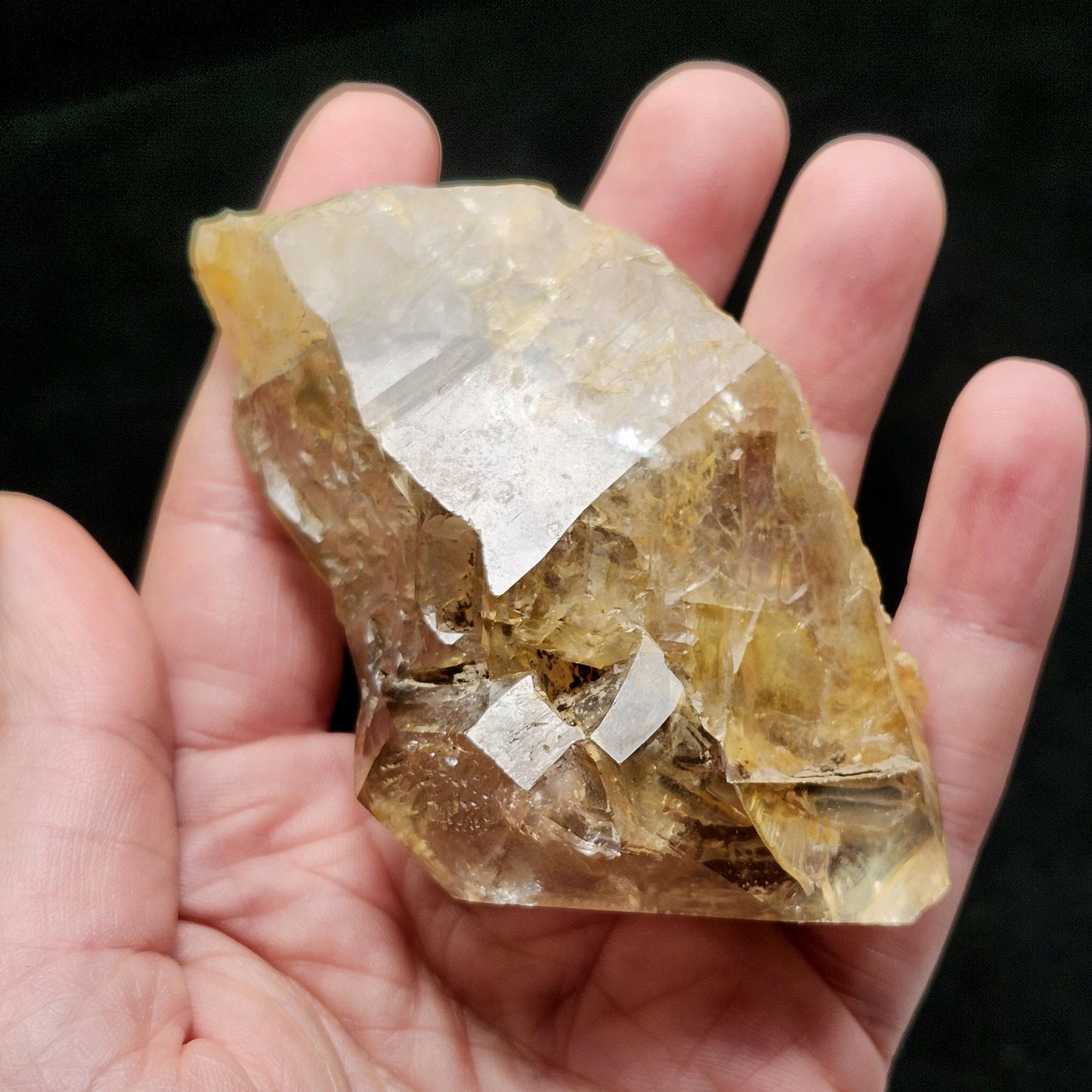 Skeletal Herkimer Diamond Golden Quartz 130g