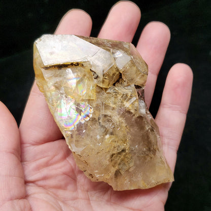 Skeletal Herkimer Diamond Golden Quartz 130g
