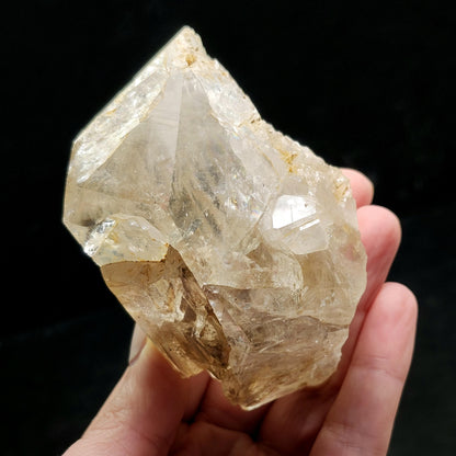 Rainbow Herkimer Diamond Quartz 247g, Skeletal Herkimer Crystal with Rainbow Inclusion
