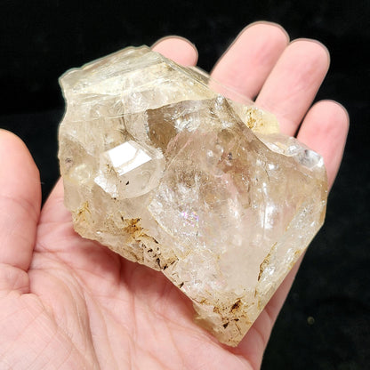 Rainbow Herkimer Diamond Quartz 247g, Skeletal Herkimer Crystal with Rainbow Inclusion