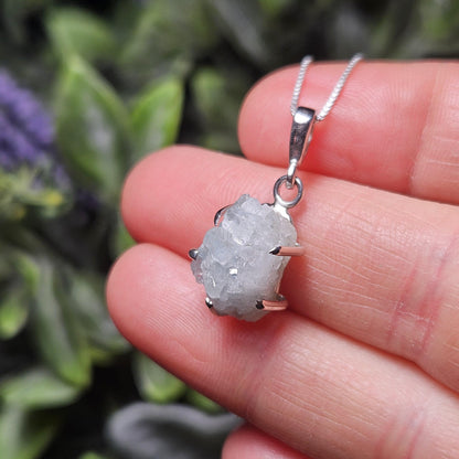 Blue Euclase Pendant, Sterling Silver Euclase Necklace, RARE Euclase Jewelry