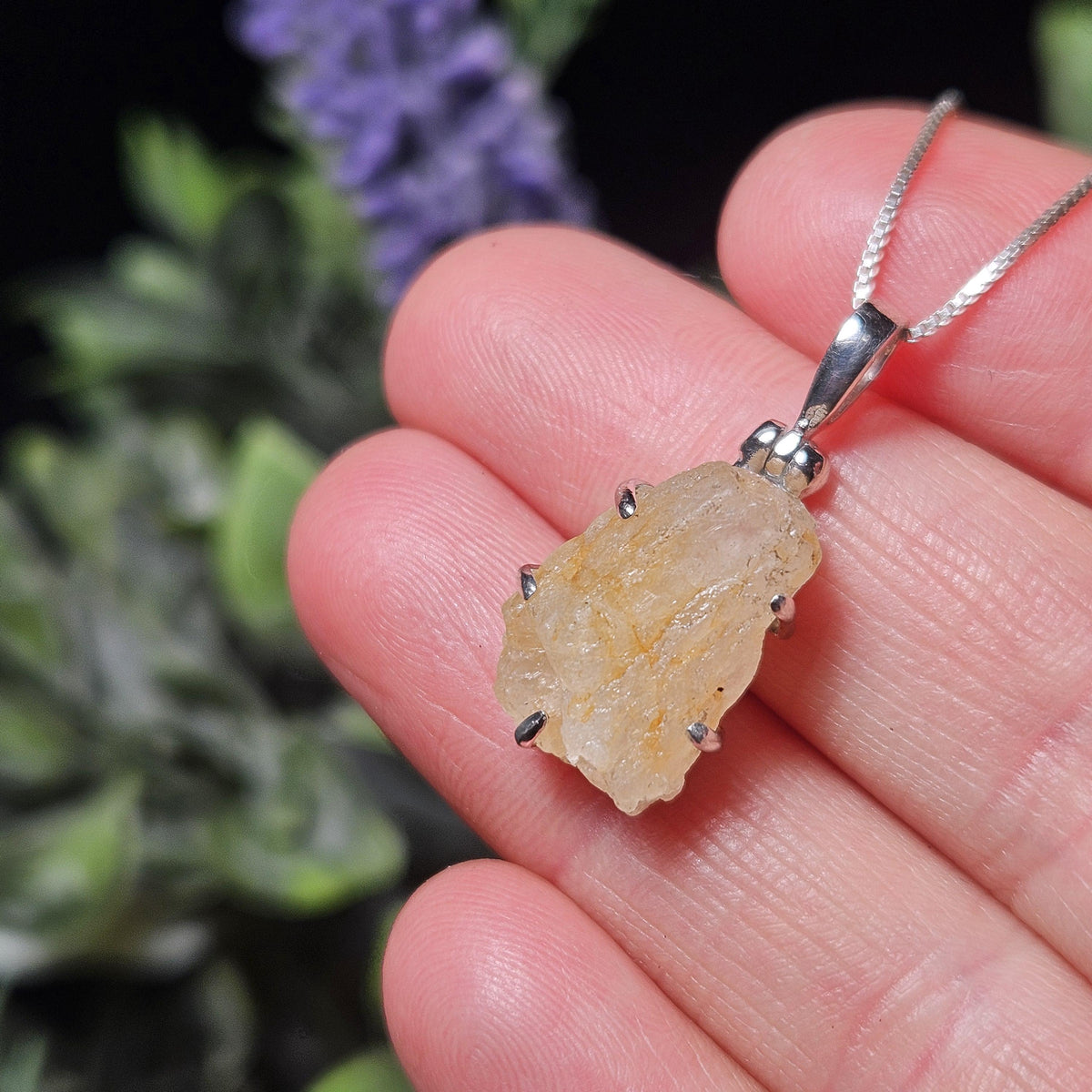 Golden Phenacite Pendant