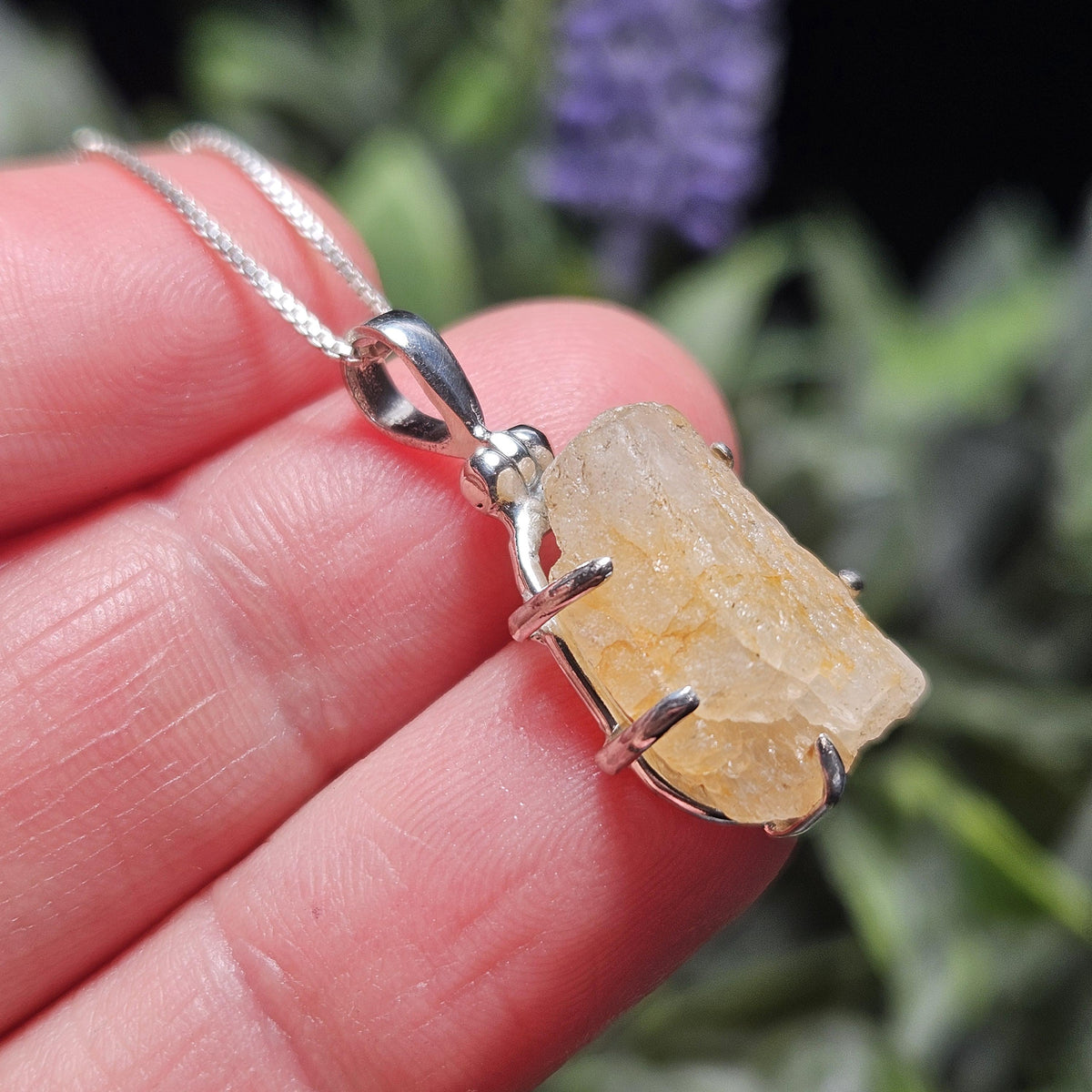 Golden Phenacite Pendant