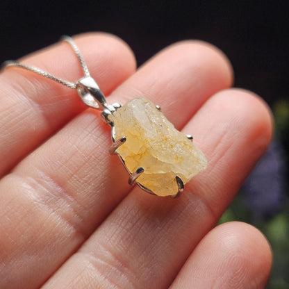 Golden Phenacite Pendant