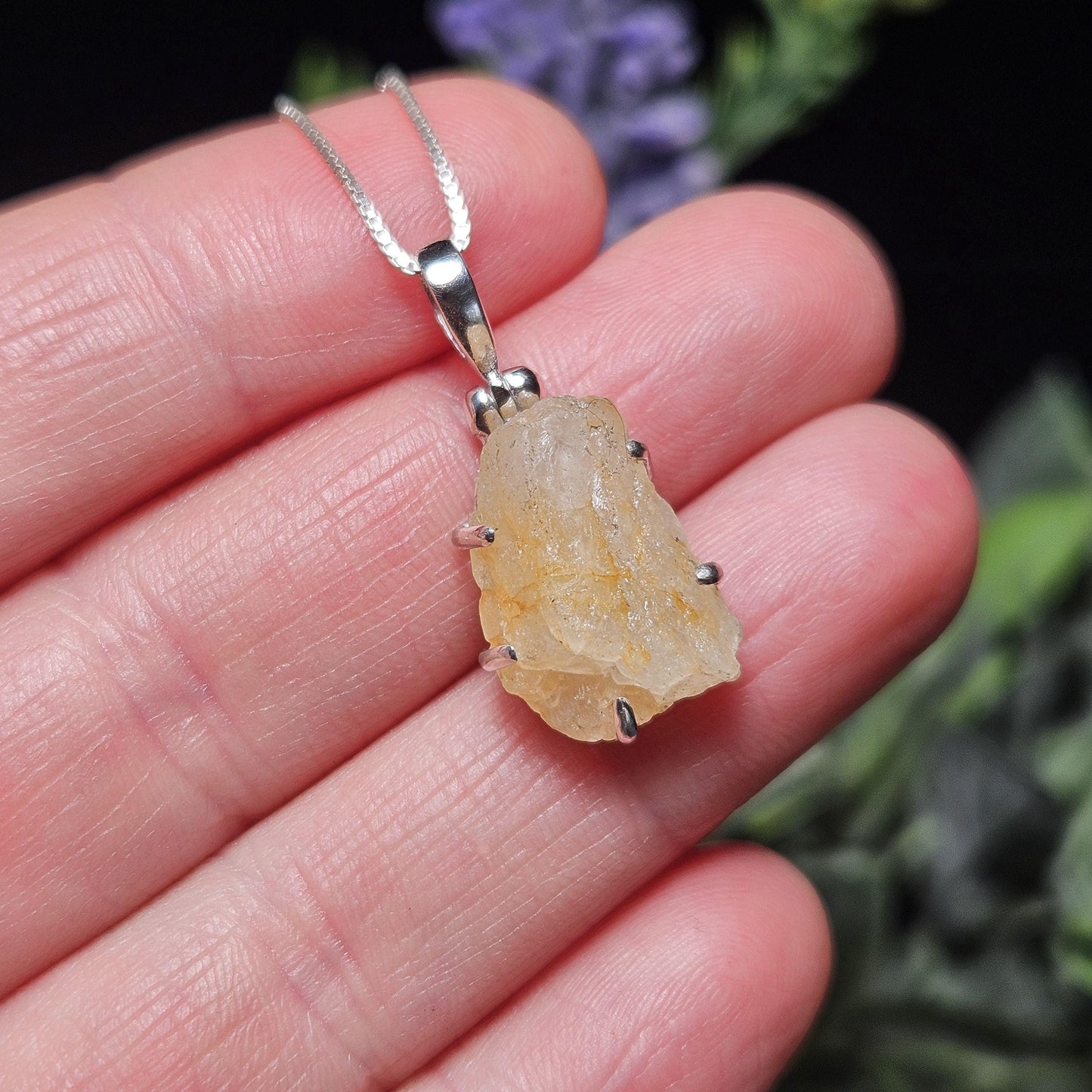 Golden Phenacite Pendant