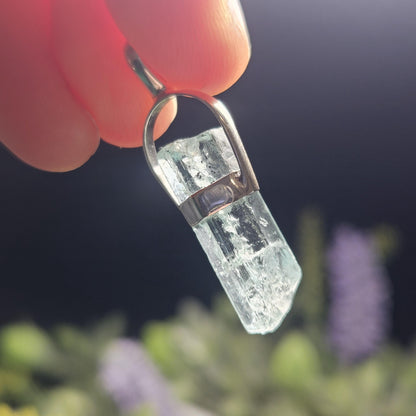 Aquamarine Crystal Necklace