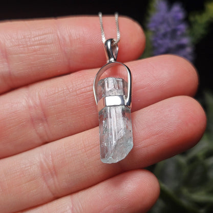 Aquamarine Crystal Necklace
