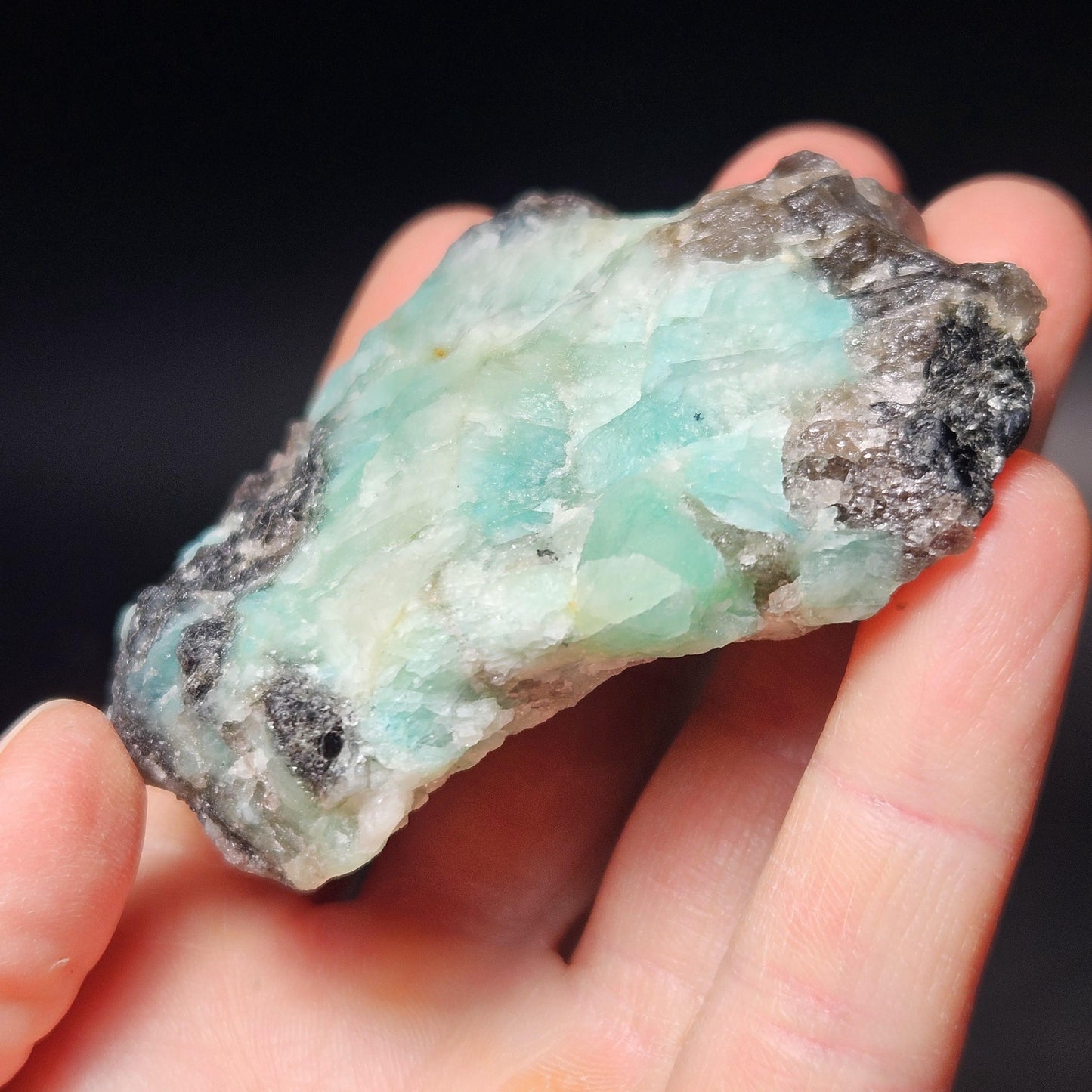 Hindu Kush Emerald, Black Tourmaline & Smoky Quartz Crystal Cluster, Raw Green Emerald from Afghanistan, 99 grams