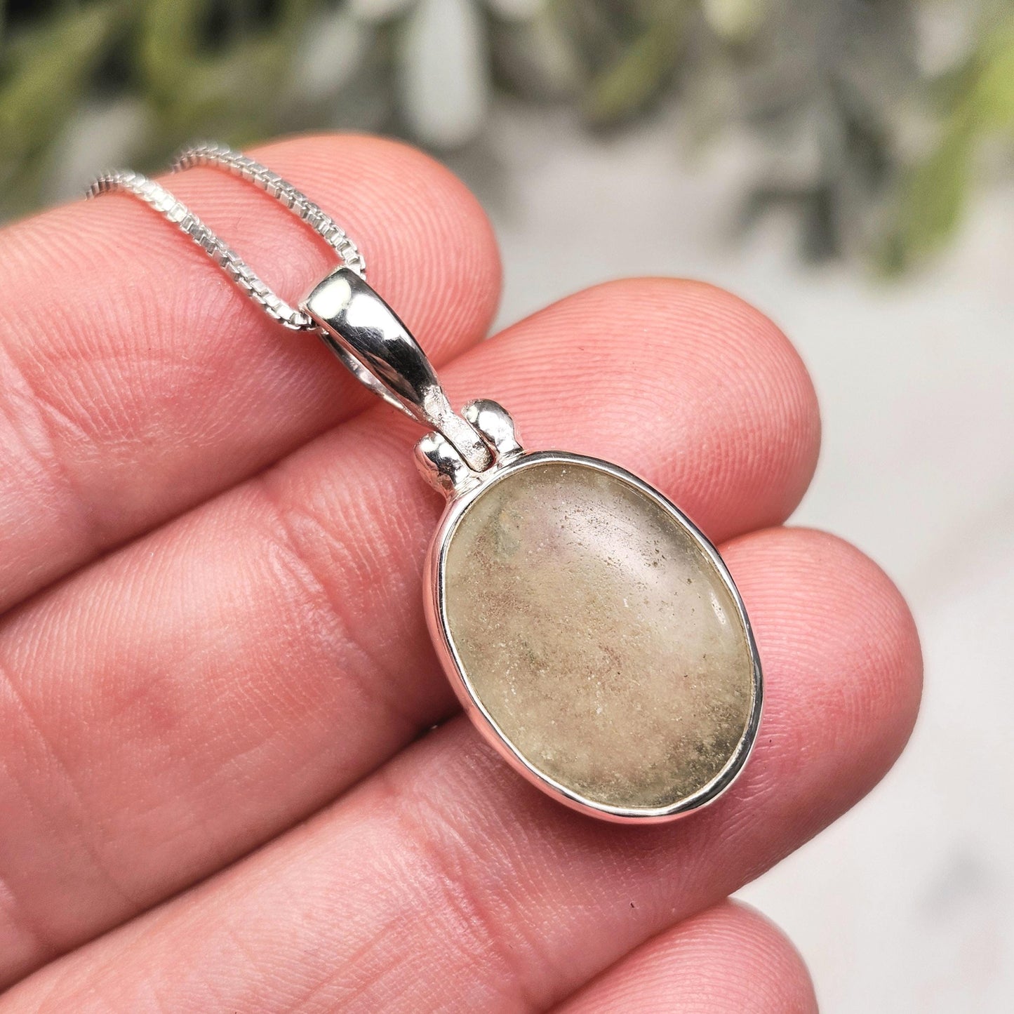 Libyan Desert Glass Pendant, Sterling Silver Libyan Gold Tektite Necklace, LDG