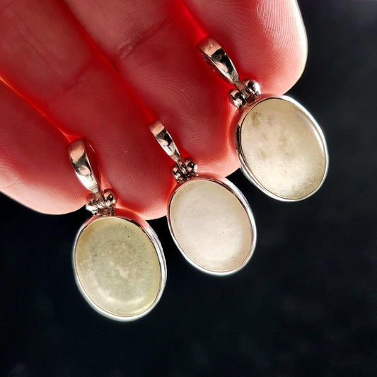 Libyan Desert Glass Pendant, Sterling Silver Libyan Gold Tektite Necklace, LDG