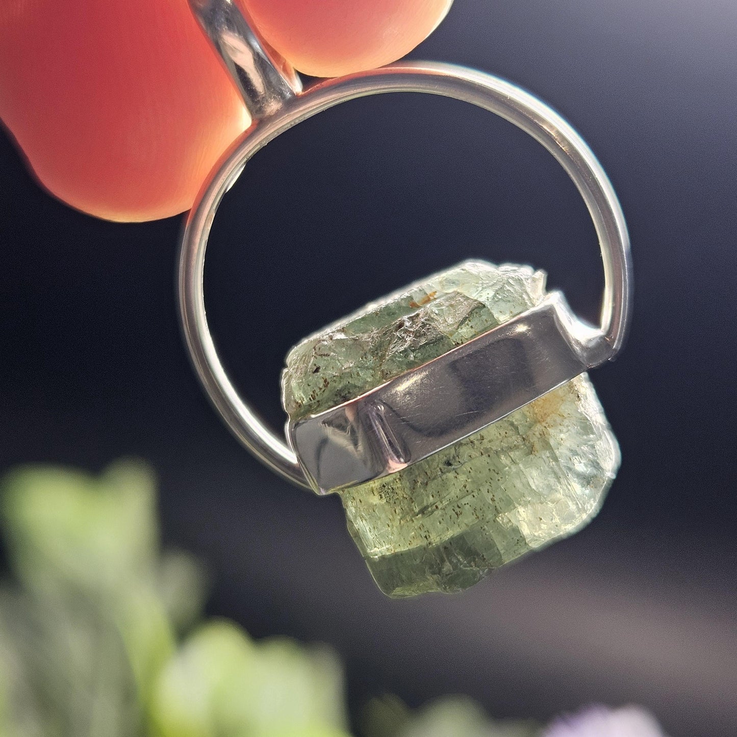 Grandidierite Crystal Pendant, Grandidierite Sterling Silver Necklace