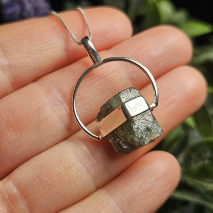 Grandidierite Crystal Pendant, Grandidierite Sterling Silver Necklace