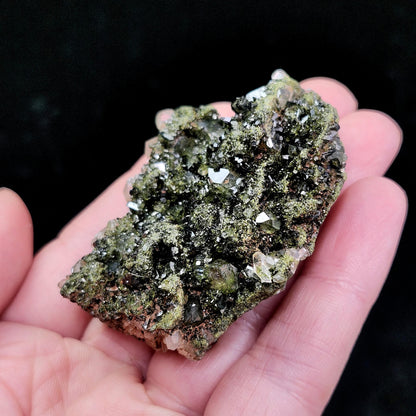 Forest Epidote 73g, Turkish Epidote and Quartz Cluster Specimen