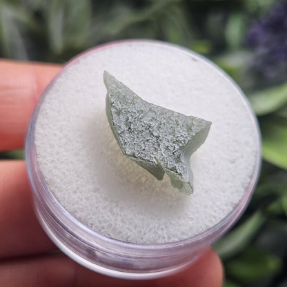 Brusna Moldavite RARE Snowflake Specimen 1.3g, Frosted Moldavite Tektite Crystal