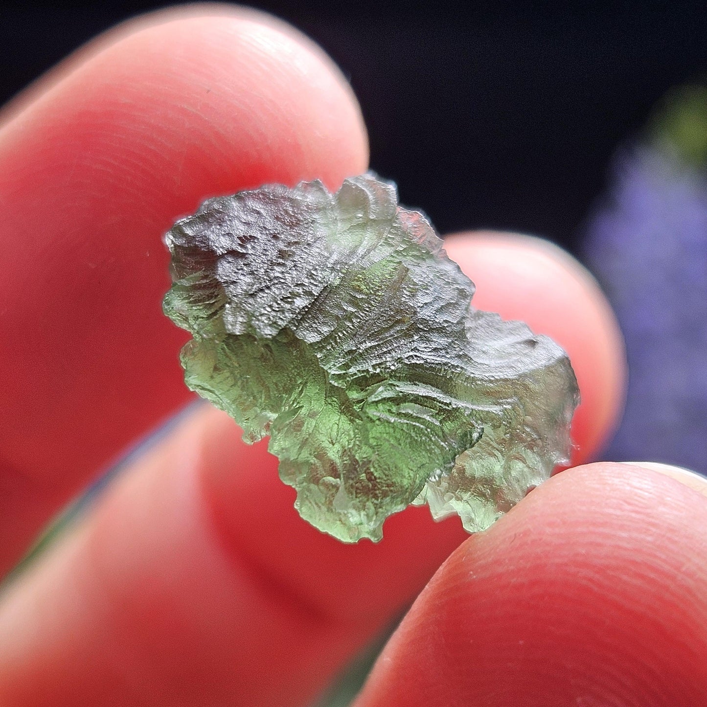 Genuine Moldavite Specimen 1.7g, Raw Genuine Moldavite