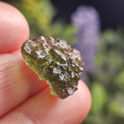 Genuine Moldavite Specimen (2.4g), Raw Genuine Moldavite Tektite