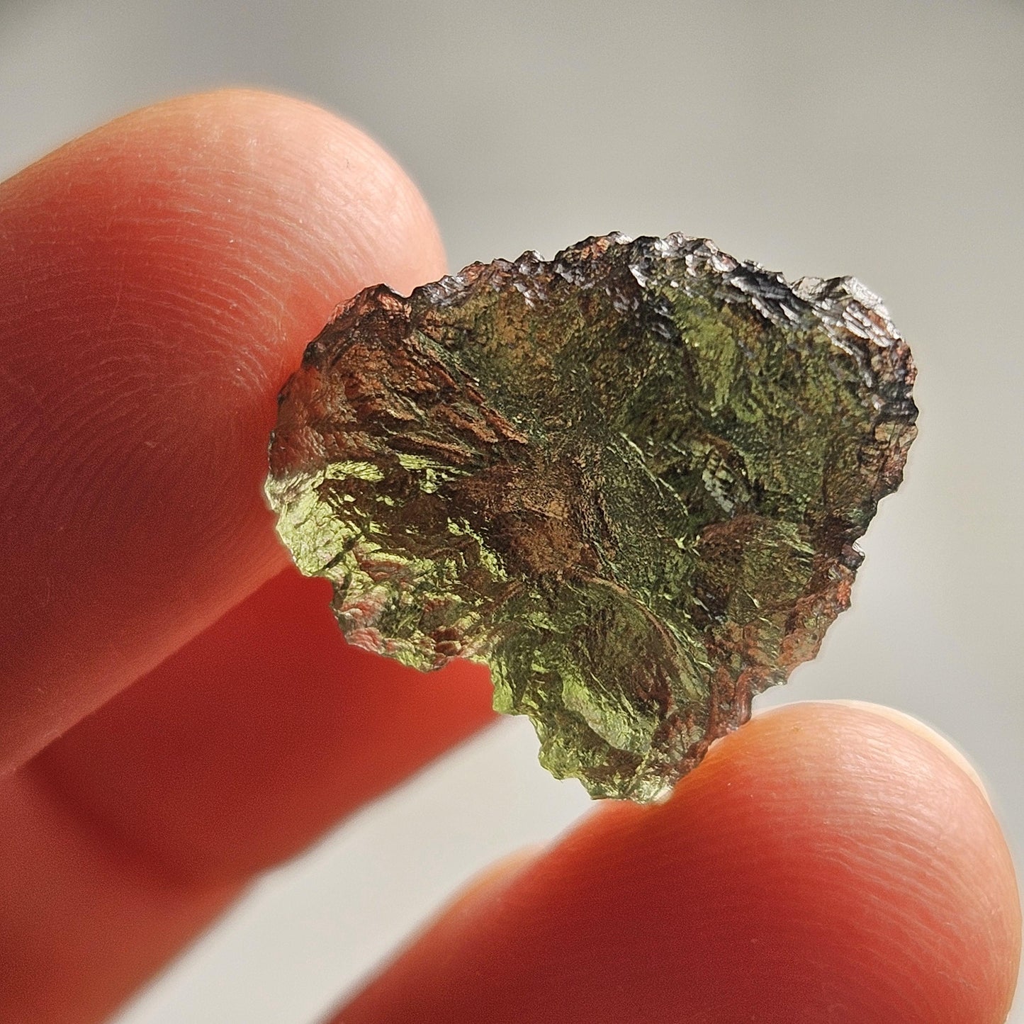 Genuine Moldavite Specimen (2.4g), Raw Genuine Moldavite Tektite