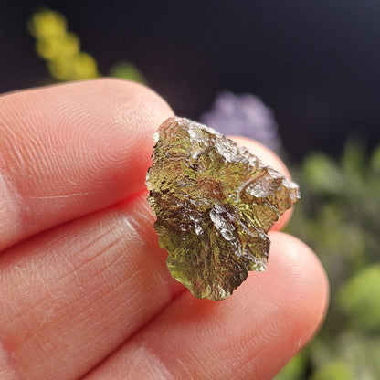Genuine Moldavite Specimen (2.4g), Raw Genuine Moldavite Tektite