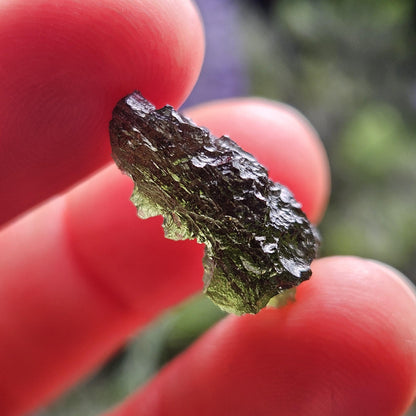 Genuine Moldavite Specimen (2.4g), Raw Genuine Moldavite Tektite