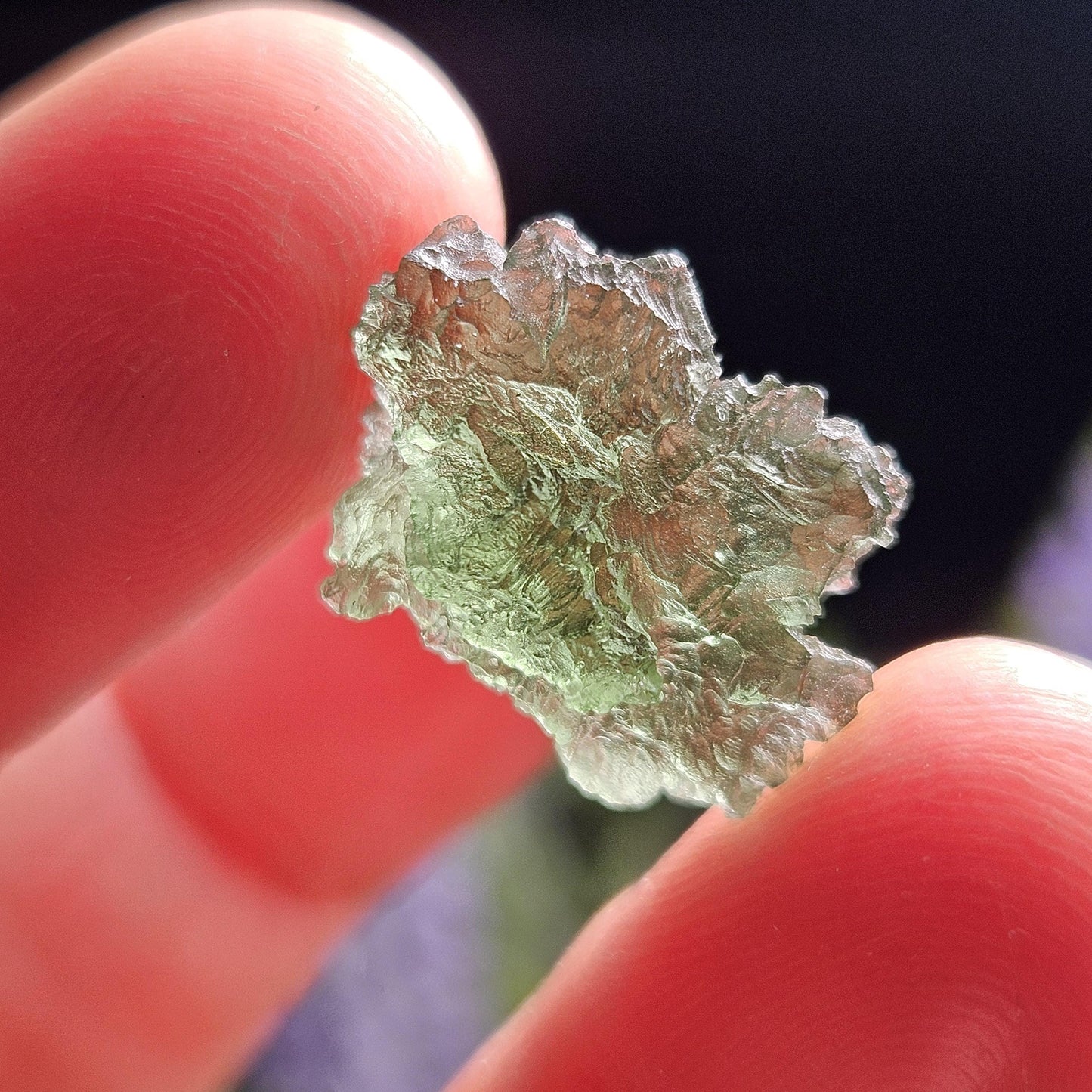 Genuine Moldavite Specimen 1.7g, Raw Genuine Moldavite