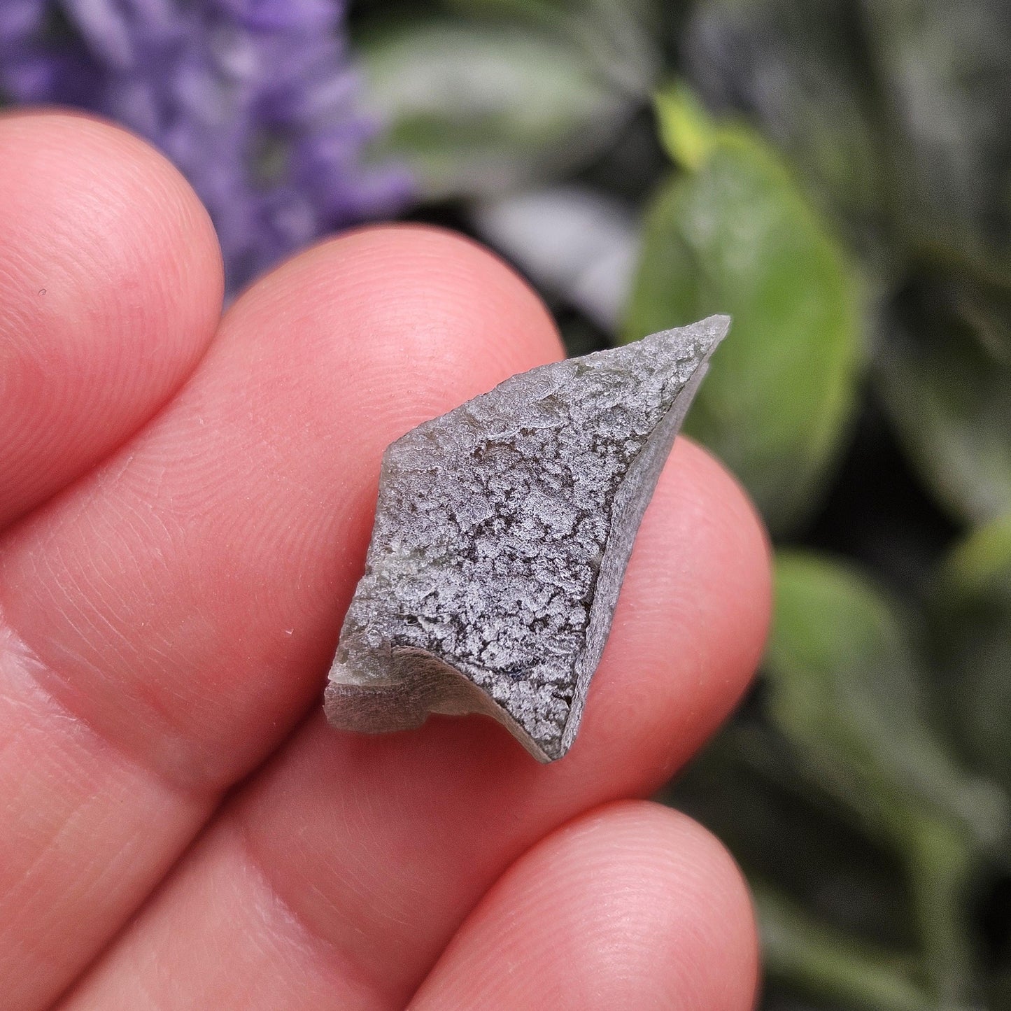 Brusna Moldavite RARE Snowflake Specimen 1.3g, Frosted Moldavite Tektite Crystal